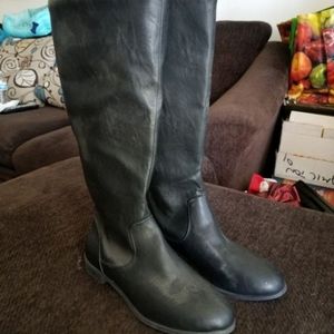 Wide calf tall boots